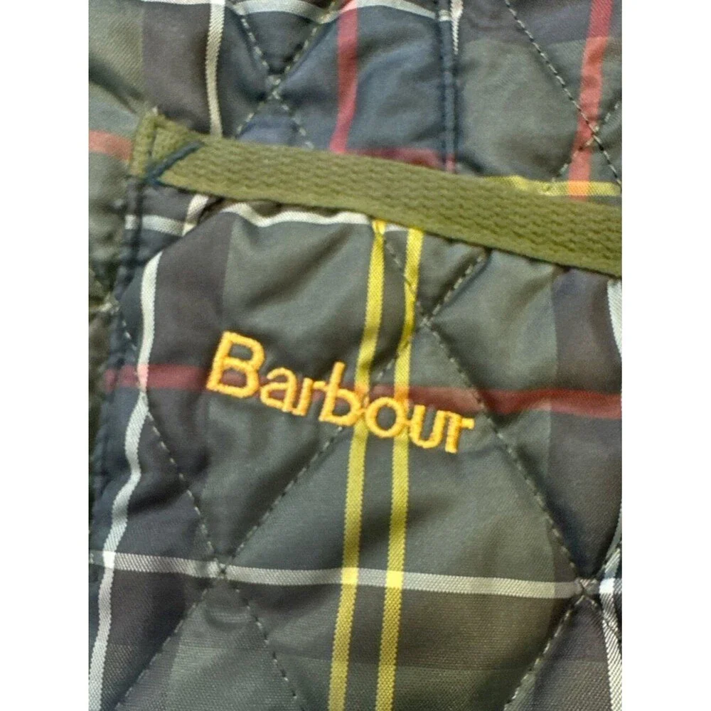 Barbour Vest Tartan Betty Quilted Gilet Liner Womens 6 Green Classic